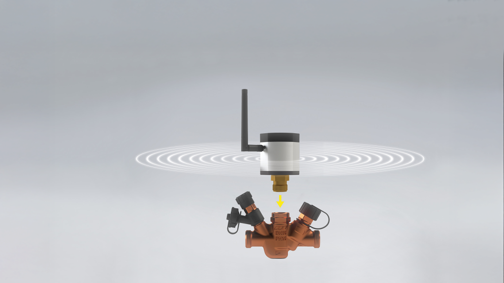 Ansicht Multi-Therm-Pro auf einem Regulierungsventil mit Funkwellen | Kemper Group
