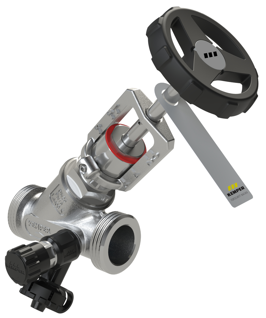 SST throttle valve, with drain valve, union thread, figure 078 1G