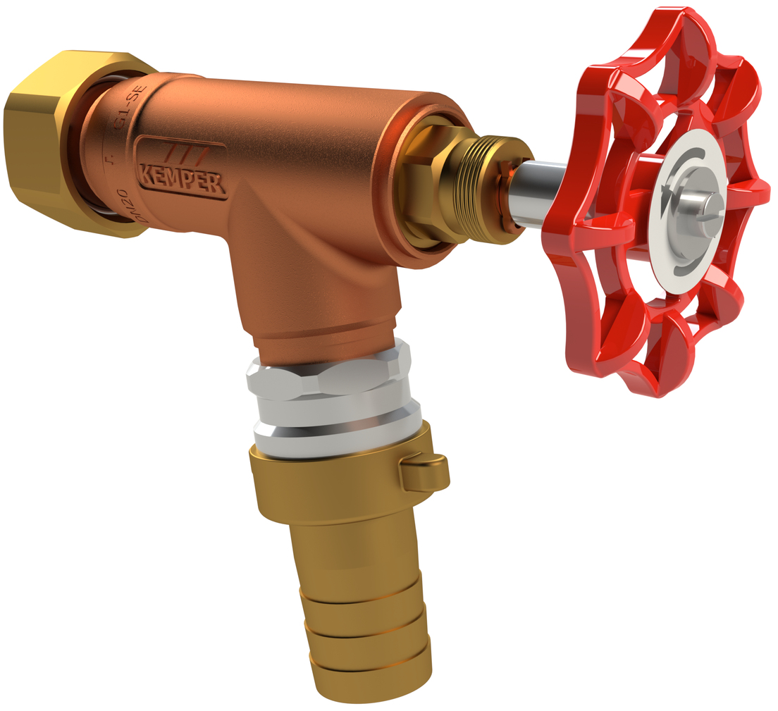 wall hydrant type S for hose connection, union nut, figure 119 00