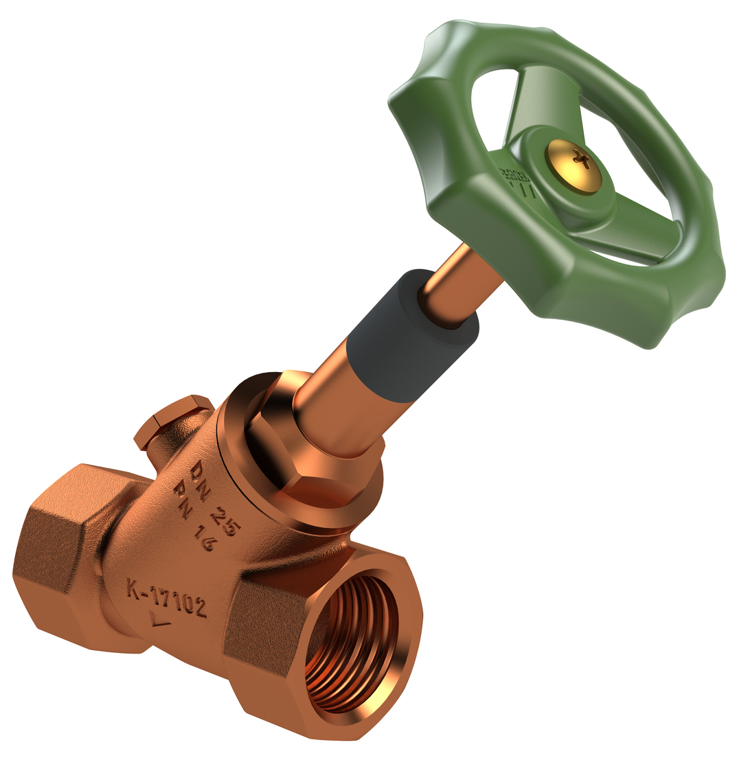 ECO stop valve, with plugged drain port, FPT, figure 171 02
