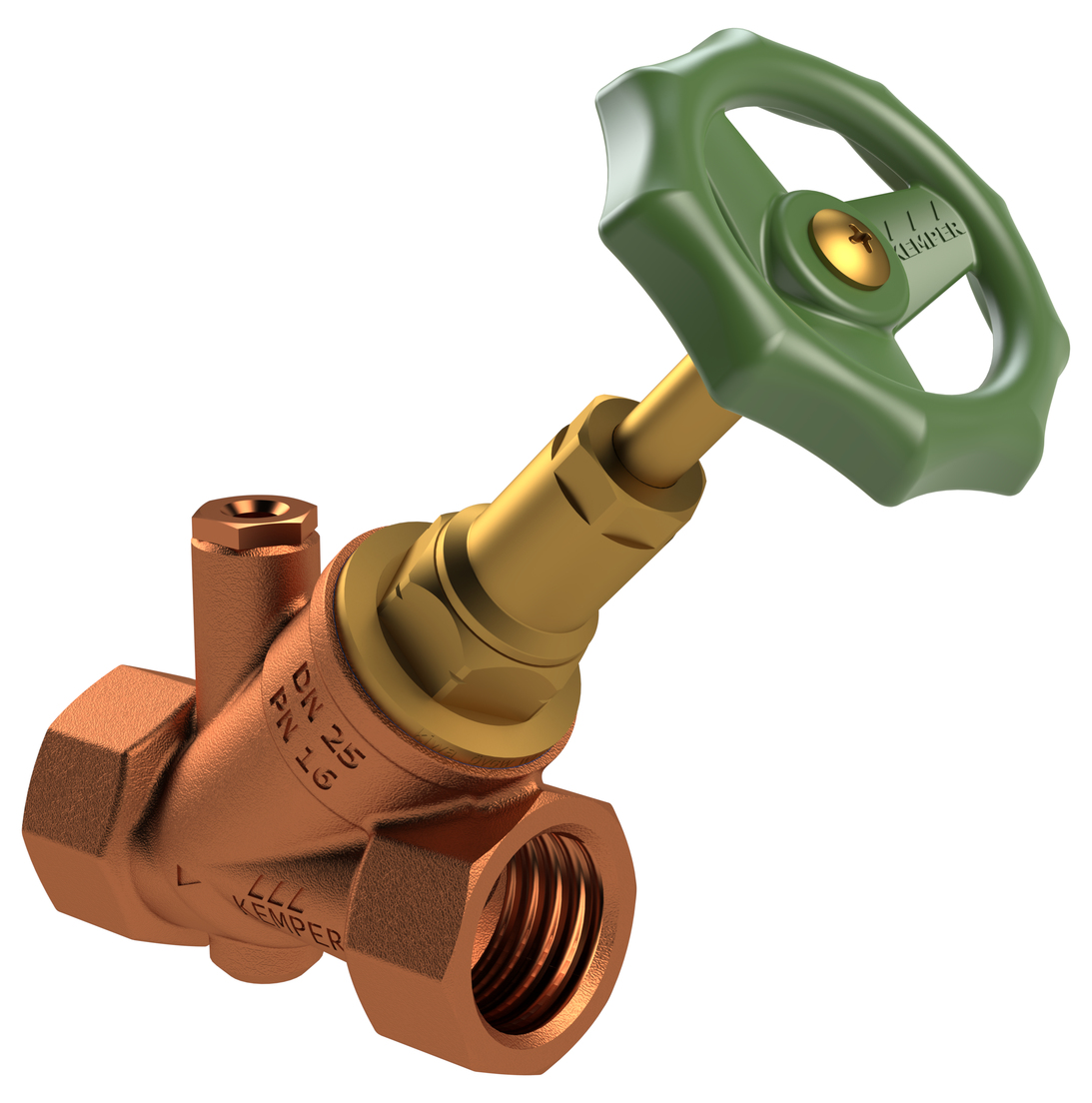 STANDARD stop valve, with plugged drain port, FPT, figure 191 02
