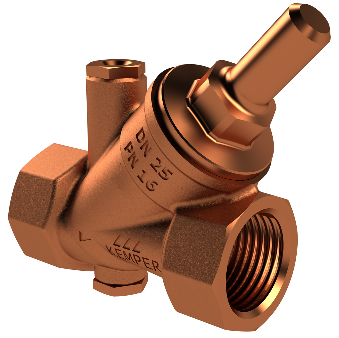 antipollution check valve, FPT, with plugged drain port, figure 195 02