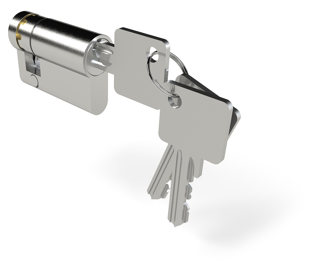 TRESOR lås med tilhørende nøglenummer, Figur 210 99 003
