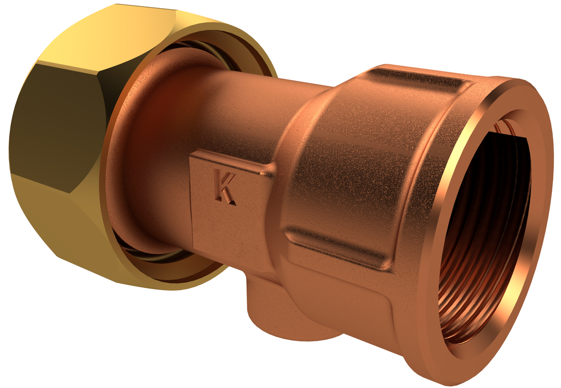 gunmetal union connector, union nut, FPT, figure 476 06