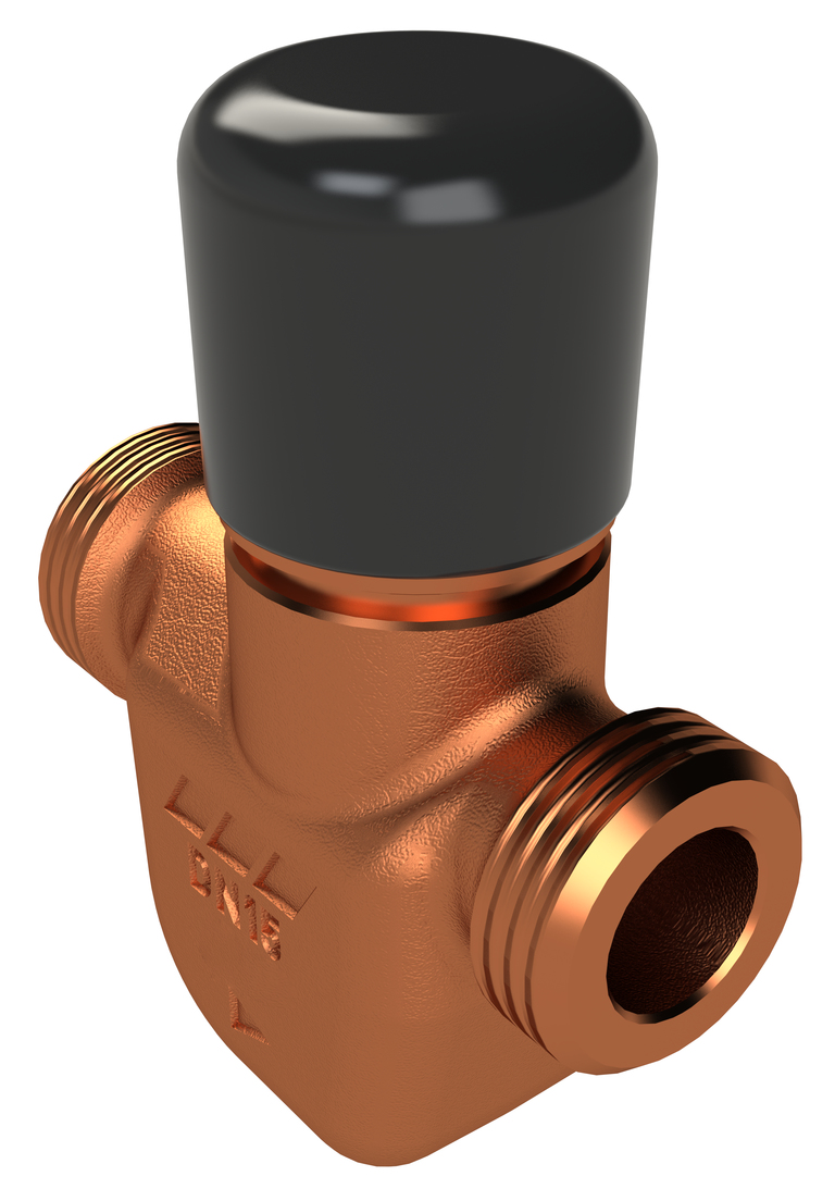 KHS CoolFlow koudwater-inregelafsluiter zonder servomotor/spoelfunctie, figuur 617 0G