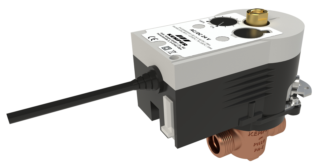 Uzavírací ventil plného proudu KHS-VAV se servopohonem 24V, Figur 686 00