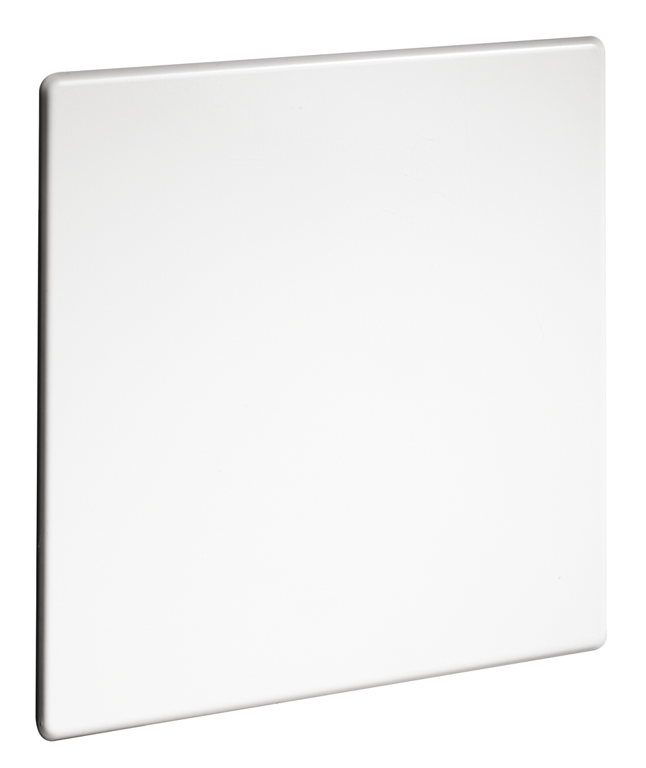 Afdekplaat van kunststof, wit, voor afsluiter-watermeter-kast, figuur 870 00 004
