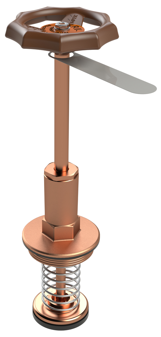 Ventiloverdel med kontraventil, komplet med greb, Figur E0101 137 00