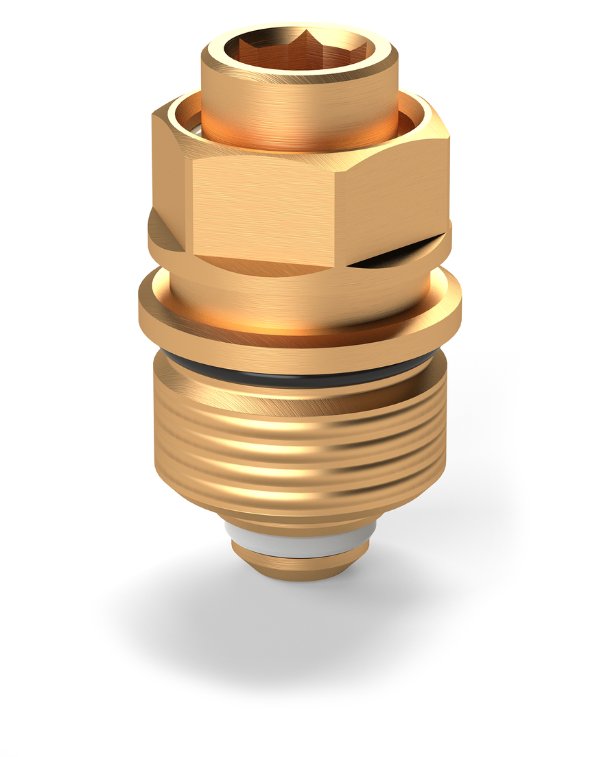 Shut-off bonnet for MULTI-THERM thermostatic balancing valve, figure E0109 140 00 003