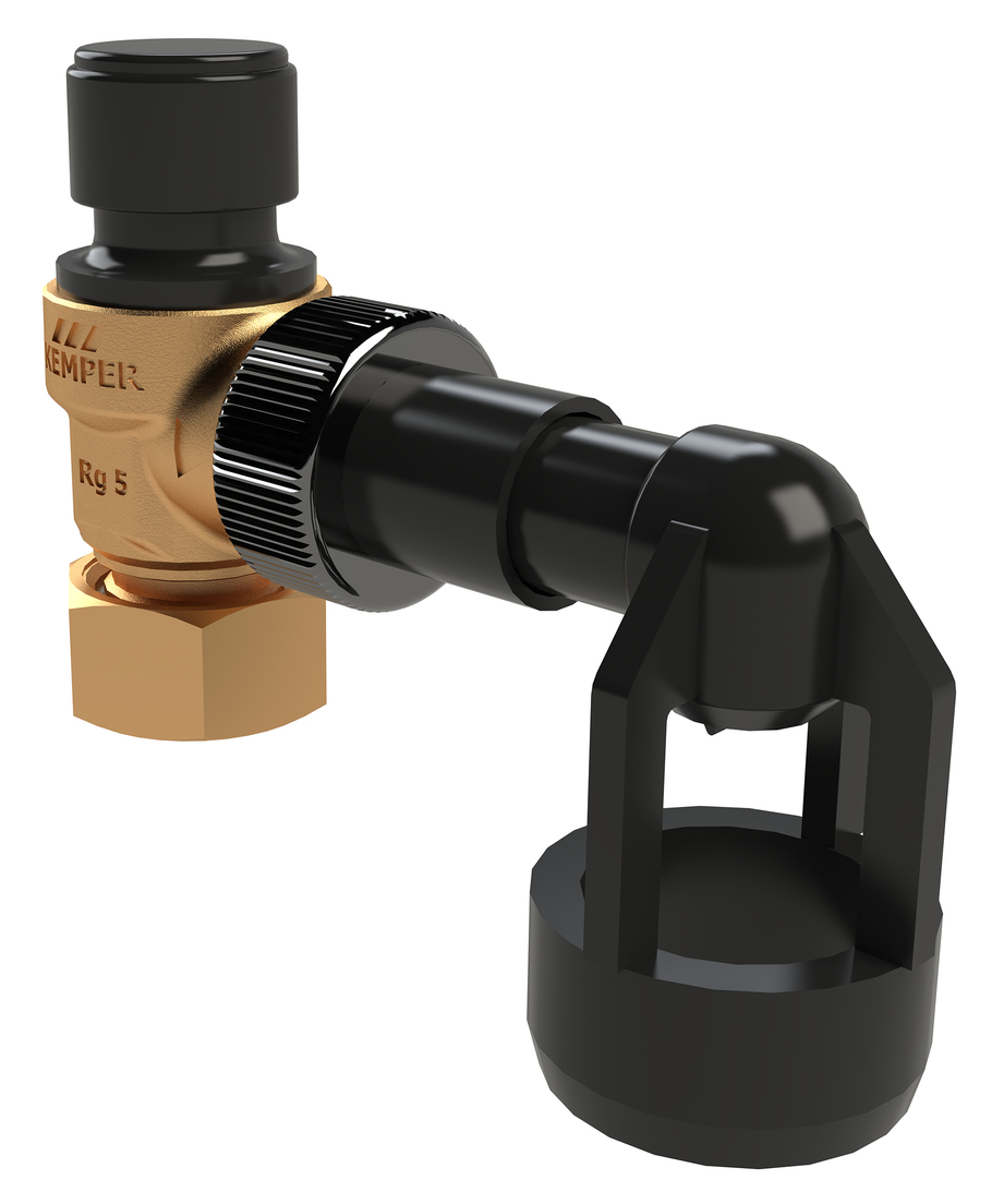 pressure relief valve 0.8 MPa incl. telescope drain tundish, figure E0109 715 01
