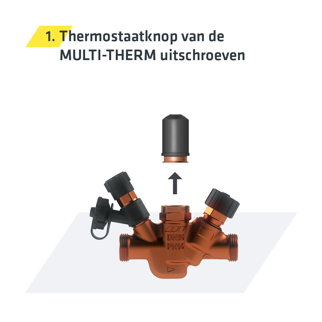 Upgrade Multi-Therm-Pro – weergave thermostaatknop van de Multi-Therm uitschroeven | Kemper Group